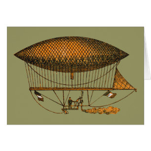 Vintager 1883 reisender Zeppelin