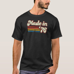 Vintager 1976 45. Geburtstag 1976 Geboren 19 T-Shirt