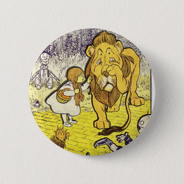Vintager 1. Ausgaben-Druck Zauberers von Oz Button (Vorderseite)