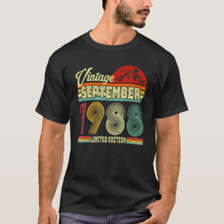 Vintager 34. Geburtstag Phantastisch seit Septembe T-Shirt