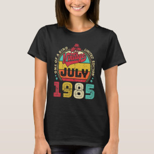 Vintager 37. Geburtstag Phantastisch seit Juli 198 T-Shirt