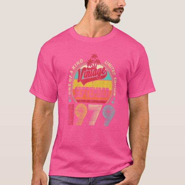 Vintager 43. Geburtstag Phantastisch seit Septembe T-Shirt (Vorderseite)