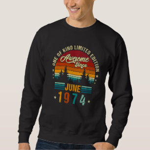 Vintager 48. Geburtstag Phantastisch seit Juni 197 Sweatshirt