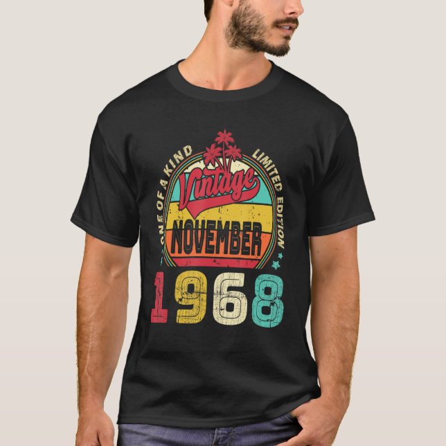 Vintager 54. Geburtstag Phantastisch seit November T-Shirt (Vorderseite)