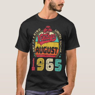 Vintager 57. Geburtstag Phantastisch seit August 1 T-Shirt