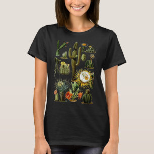 Vintager 70er Boho Botany Botanische Kaktus Sukkul T-Shirt