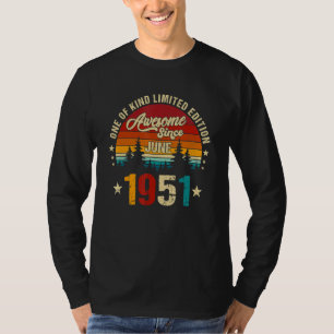Vintager 71. Geburtstag Phantastisch seit Juni 195 T-Shirt