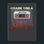 Vintager 80er 90s Music Retro Mixtape lover Postkarte<br><div class="desc">Altes Musikkassettengeschenk für Musiker. Vintager 80er 90s Music Mixtape-Liebhaber.</div>