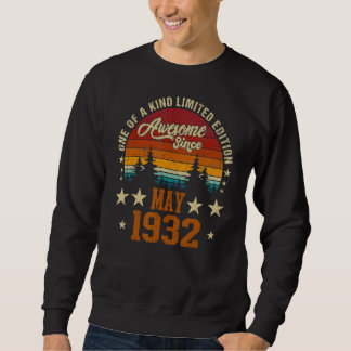 Vintager 90. Geburtstag Phantastisch seit Mai 1932 Sweatshirt