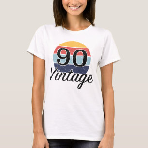 Vintager 90. Geburtstag Sonnenuntergang T-Shirt
