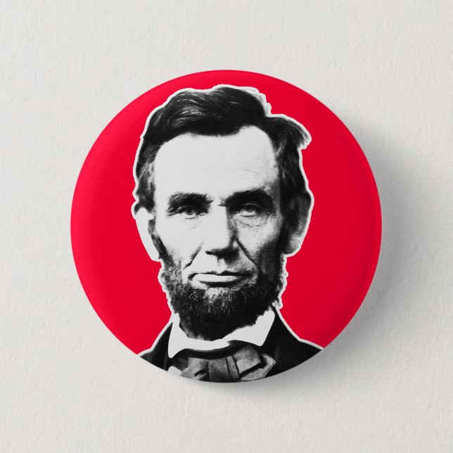 Vintager Abe Lincoln Button (Vorderseite)