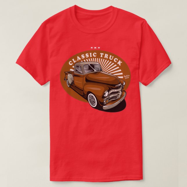Vintager Abholwagen T-Shirt (Design vorne)