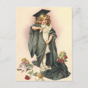 Vintager Abschluss auf der Postkarte