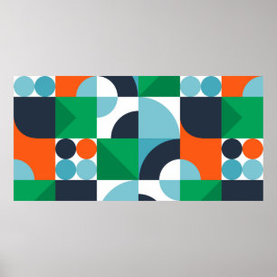 Vintager abstrakter Hintergrund Poster