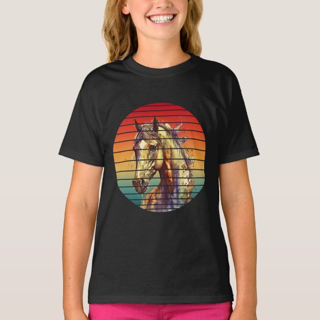 Vintager abstrakter Stil T-Shirt (Vorderseite)
