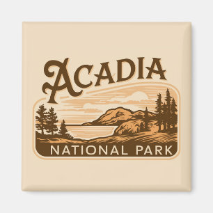 Vintager Acadia Nationalpark Bar Hafen Magnet