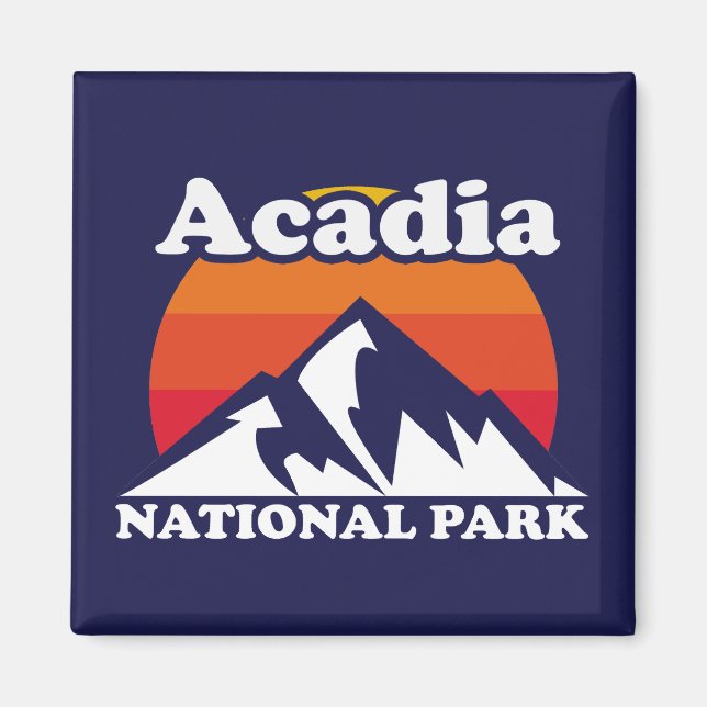 Vintager Acadia-Nationalpark Magnet (Vorne)