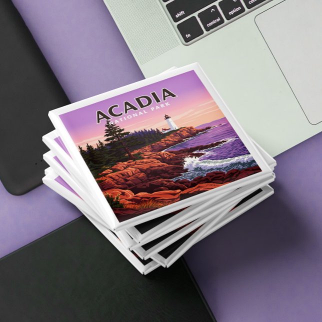 Vintager Acadia-Nationalpark Magnet (Von Creator hochgeladen)