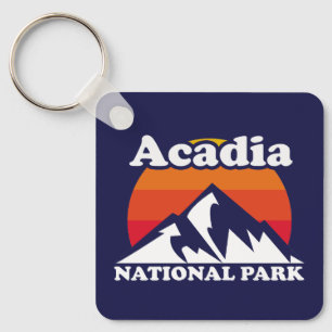 Vintager Acadia-Nationalpark Schlüsselanhänger