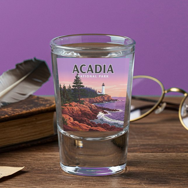 Vintager Acadia-Nationalpark Schnapsglas (Von Creator hochgeladen)