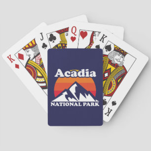 Vintager Acadia-Nationalpark Spielkarten