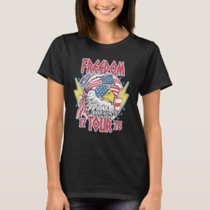 Vintager Adler 4. Juli Geborene Freie Adlerfreihei T-Shirt
