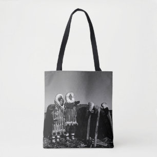 Vintager Alaska Fur verkleidet eskimo arktischer S Tasche