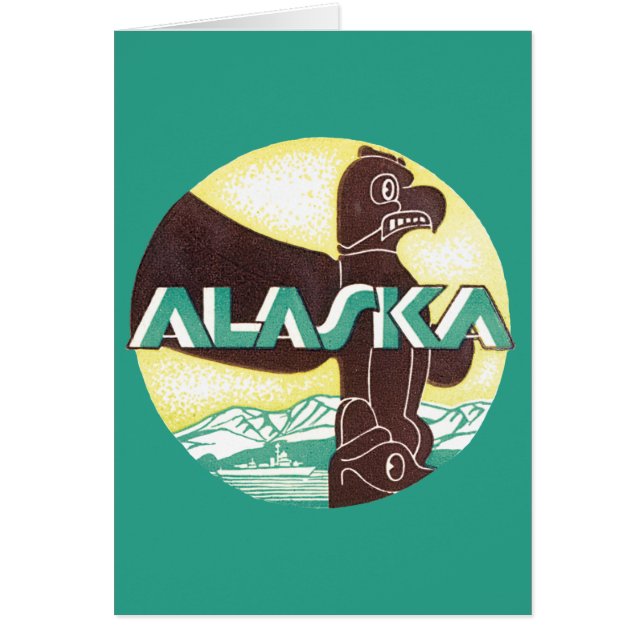 Vintager Alaska-Totem-Seeadler (Vorne)