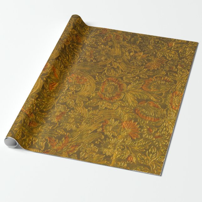Vintager Allover mit Blumenmuster Geschenkpapier (Ungerollt)