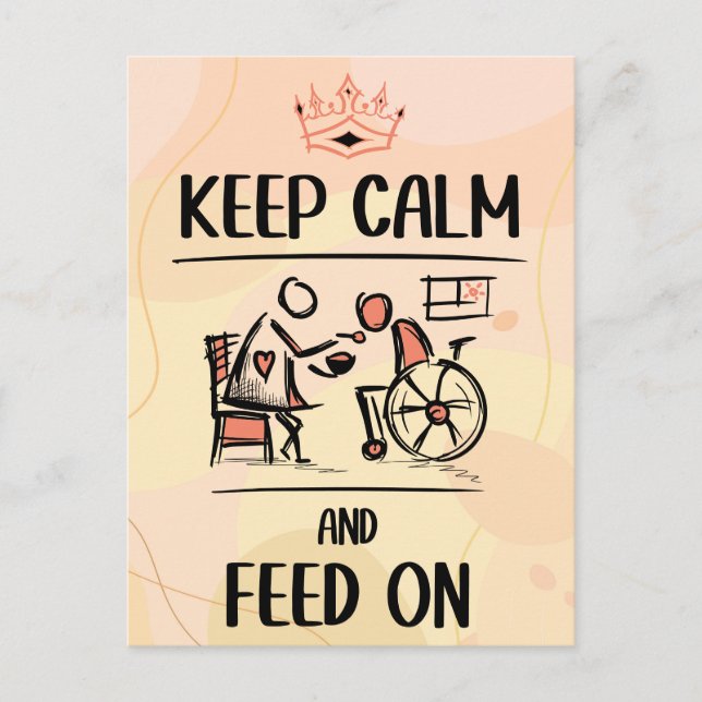 Vintager alter Modegärtner, Pflegegeschenk Postkarte (Vorderseite)