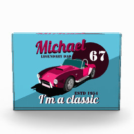 Vintager alter Name des legendären Papa Fotoblock