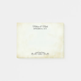 Vintager altmodischer Western Post-it Klebezettel