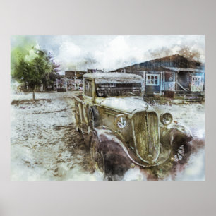 Vintager Altstädter LKW Poster