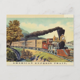 Vintager American Express Zug Postkarte