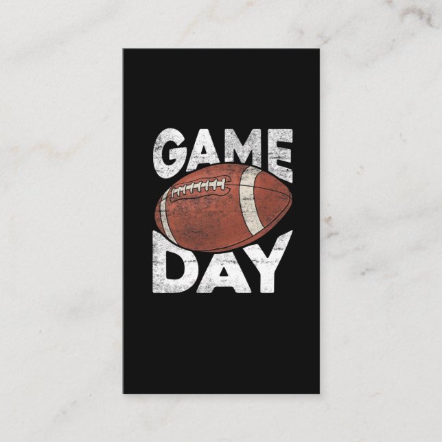Vintager American Football Game Lover Visitenkarte (Vorderseite)
