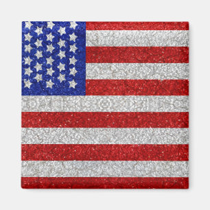 Vintager amerikanische Flaggen-Magnet Magnet