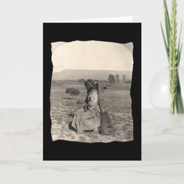 Vintager amerikanischer Apache Karte (Vorderseite)