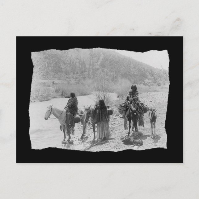 Vintager amerikanischer Apache Postkarte (Vorderseite)