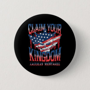 Vintager amerikanischer Fantasietraum beansprucht Button