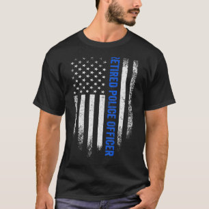 Vintager amerikanischer Flaggen - Nachwuchspolizis T-Shirt