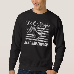 Vintager amerikanischer Flaggenadler, den wir, die Sweatshirt