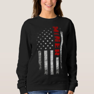 Vintager amerikanischer Flaggenminister Apparel Pa Sweatshirt