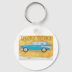 Vintager amerikanischer Kaugummi Schlüsselanhänger