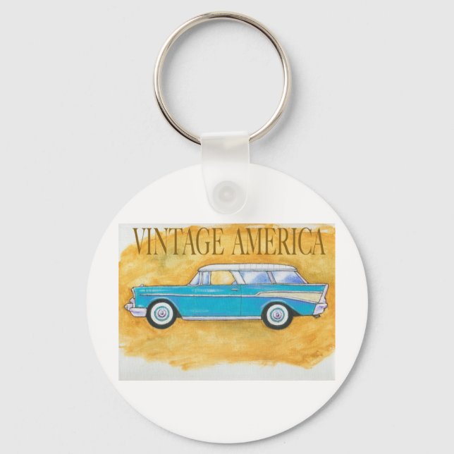 Vintager amerikanischer Kaugummi Schlüsselanhänger (Vorderseite)