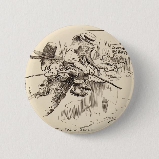 Vintager amerikanischer Knopf Button (Vorderseite)