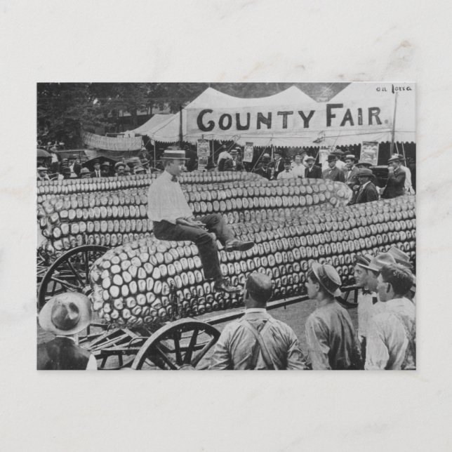 Vintager amerikanischer Landkreis - Messe Postkart Postkarte (Vorderseite)
