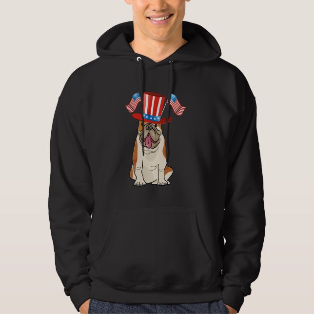 Vintager amerikanischer Top-Huthund Hoodie (Vorderseite)