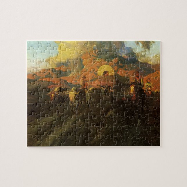 Vintager amerikanischer Westen, Overland Trail von (Horizontal)