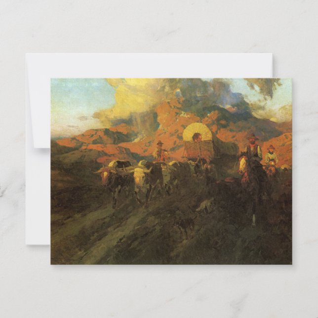 Vintager amerikanischer Westen, Overland Trail von (Vorderseite)