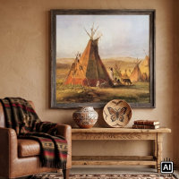 Vintager amerikanischer Westen, Teepons auf Schlic